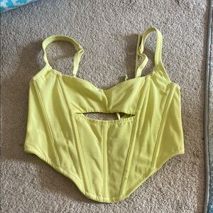 Yellow Corset Top